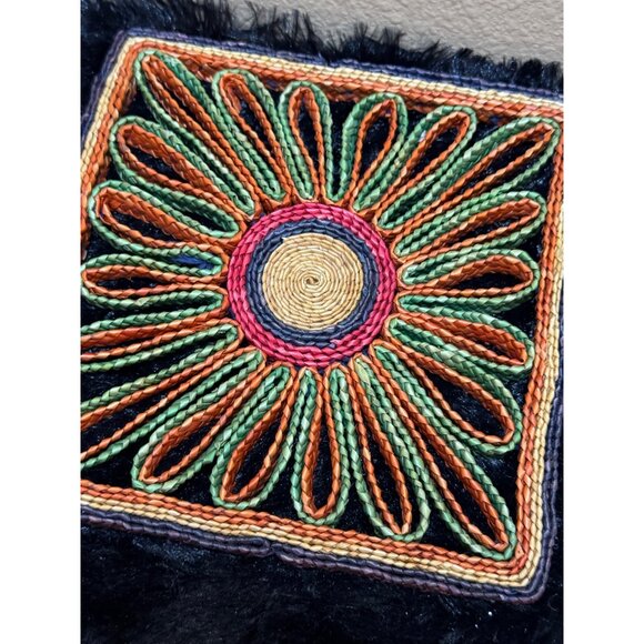 Vintage Woven Square & Circular Decorative Trivets  Hot Pads Wall Decor 70's - Picture 5 of 10